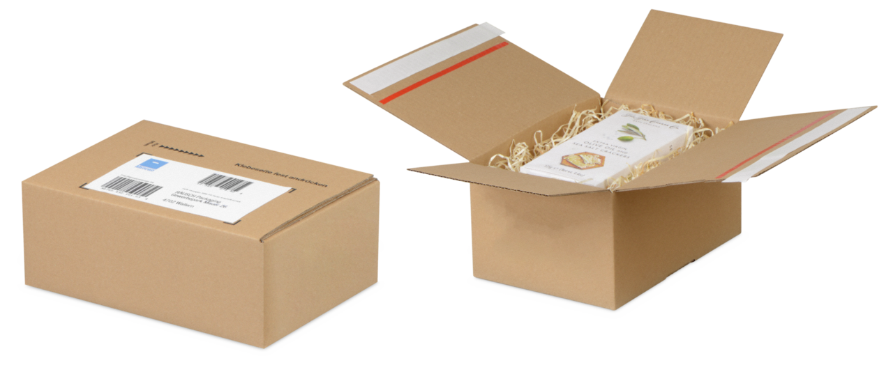 Versandkarton COMFORT-BOX RETURN PLUS wiederverschließbar