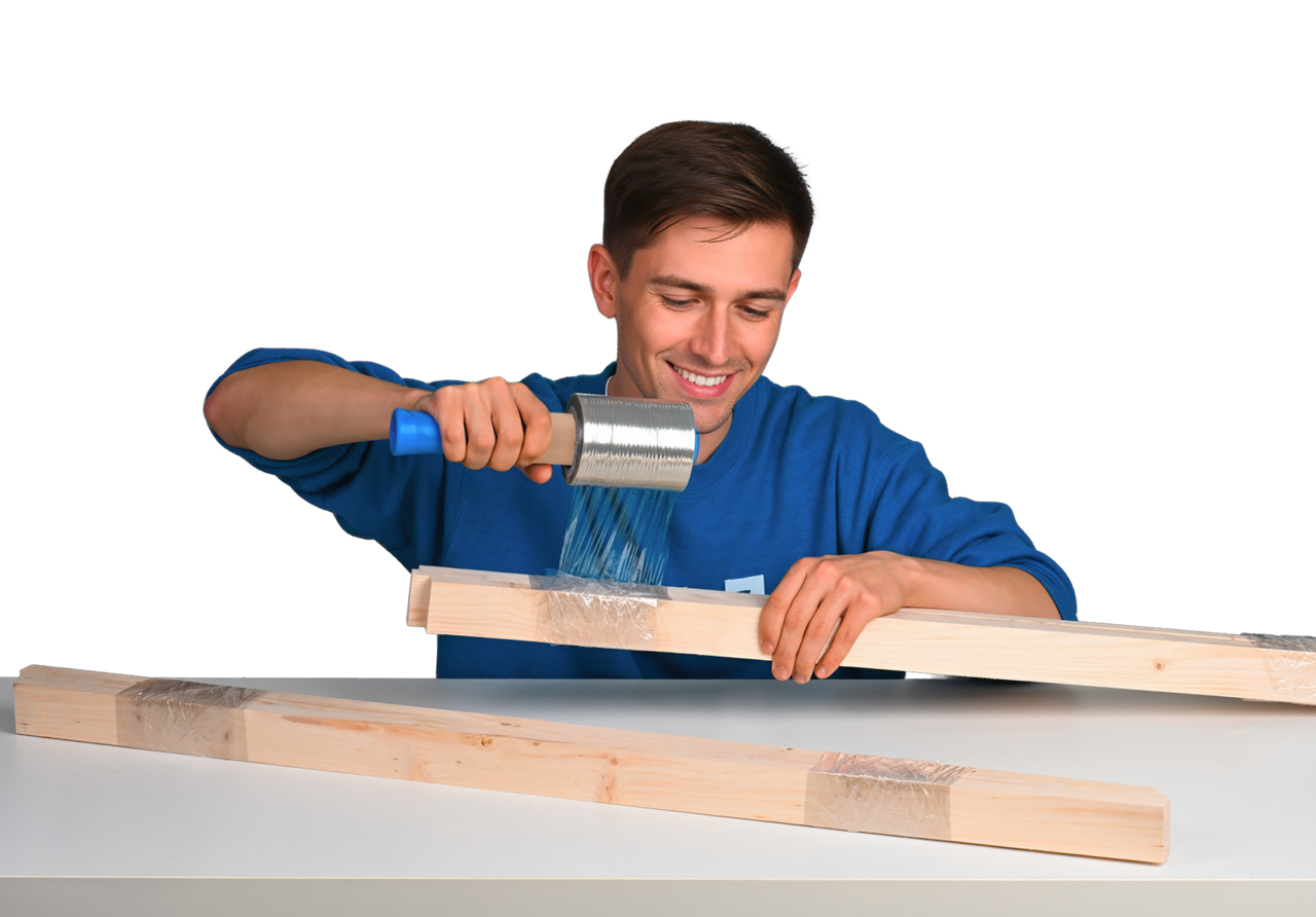 Mini-Stretchfolie RECYCLING, 17-23 µm 100 mm x 150 lfm