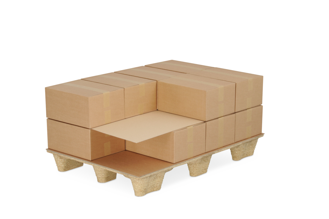 Palettenzwischenlage aus Wellpappe