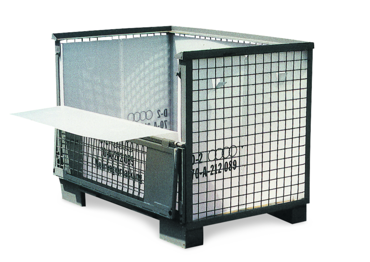Sichern Sie Ihre Ware optimal und kleiden Sie Gitterboxen mit witterungsbeständigen Hohlkammerplatten aus.