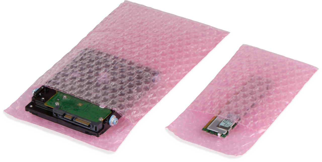 Luftpolsterbeutel ANTISTATIC rosa