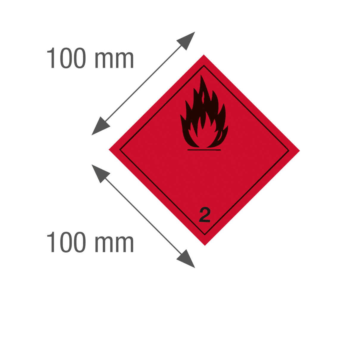 Gefahrgut-Etikett selbstklebend