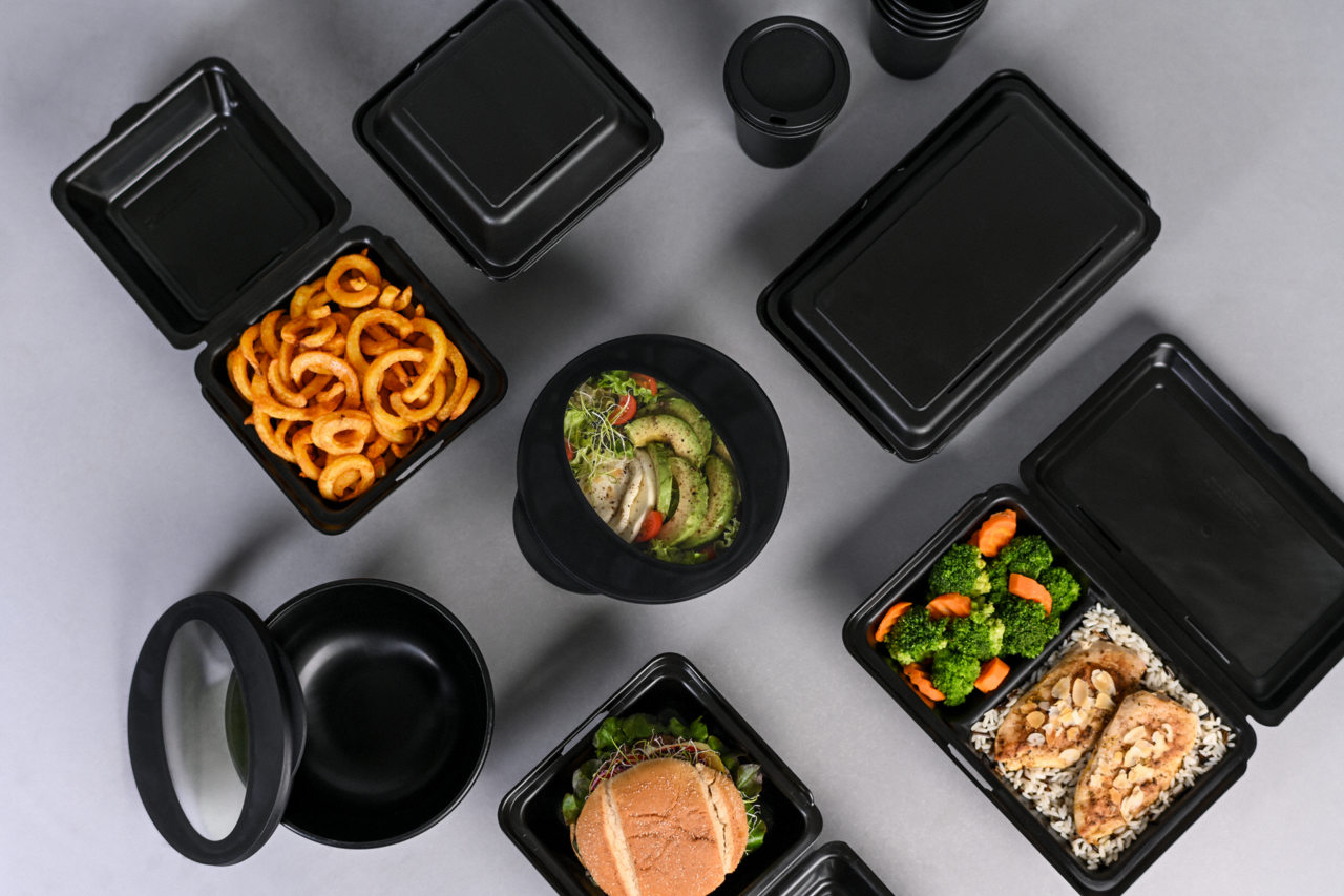 ideal kombinierbar mit anderen Mehrweg-Take-away-Verpackungen unserer ECO-Linie