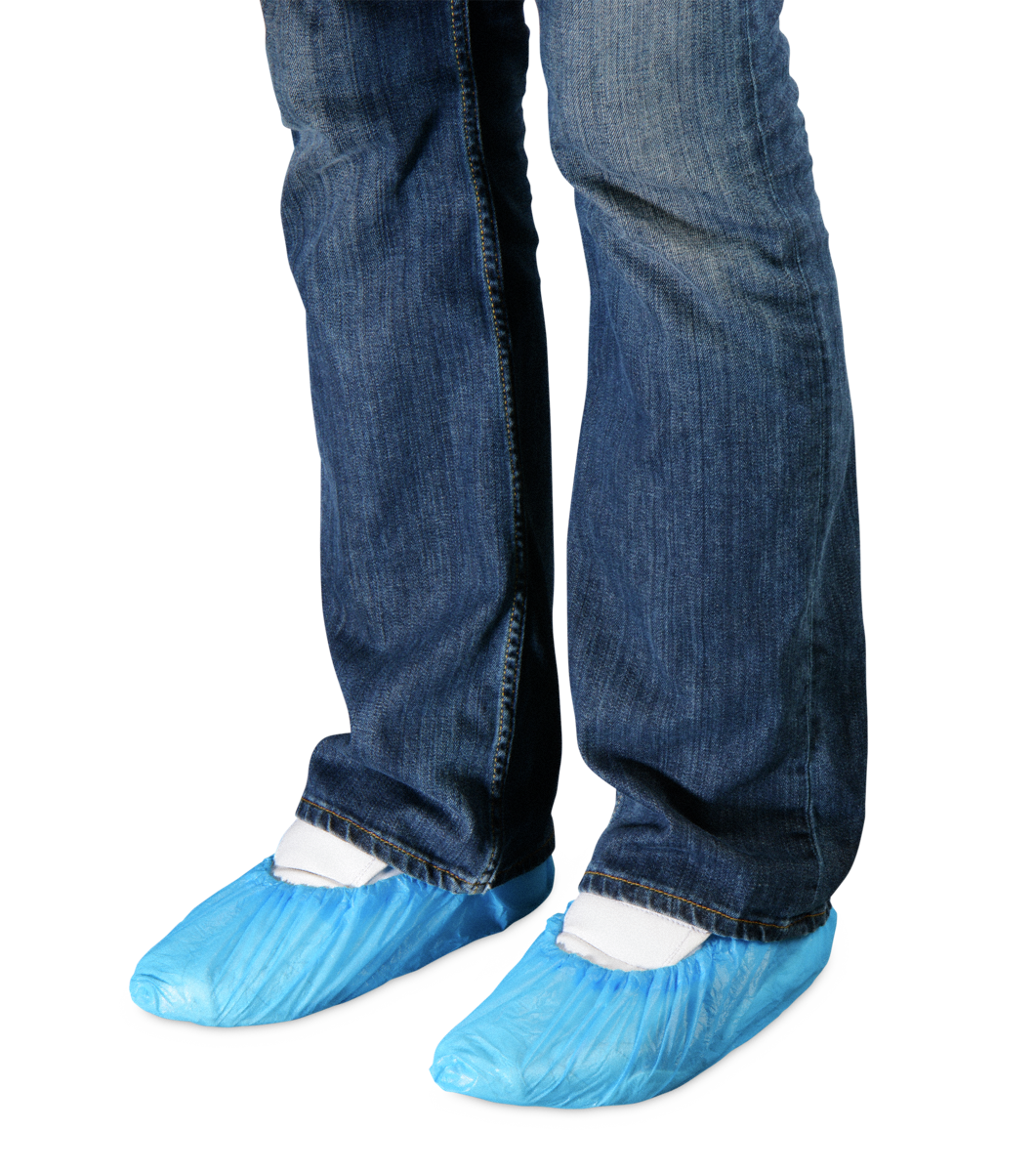 Einweg-Schuhüberzieher CPE, blau