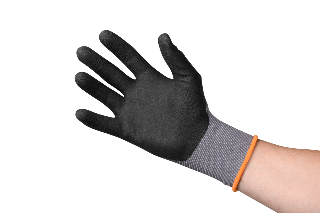 mit Nitril-Beschichtung auf den Handschuh-Innenflächen