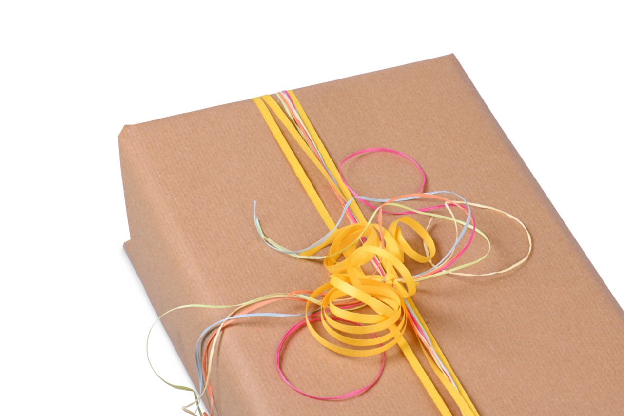 Geschenkpapier Bögen, natur