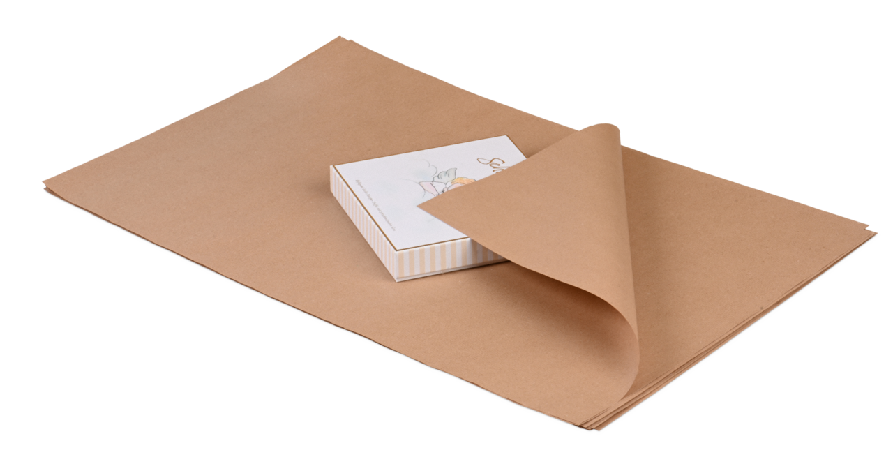 Geschenkpapier Bögen, natur