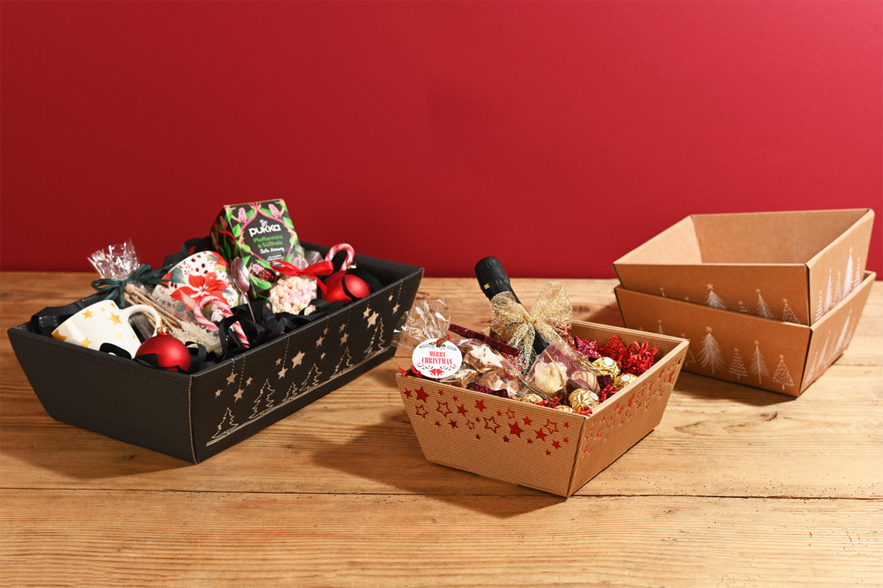 Präsentkörbe für perfekt verpackte Geschenke zu Weihnachten