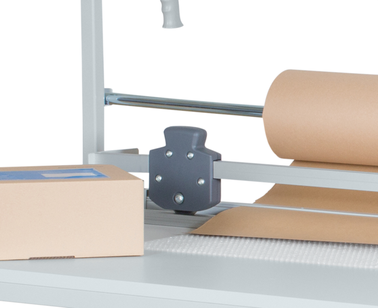 Optional: passendes Schneidgerät ECO (Art.-Nr. 770.720) für bequemes Schneiden von z.B. Packpapier oder Schaumfolie usw.