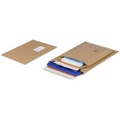 Wellpapp-Versandtasche braun