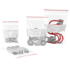 Druckverschlussbeutel MECAFERM® 75 µm mit Beschriftungsfeldern