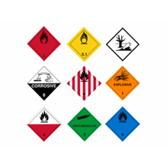 Gefahrgut-Etikett selbstklebend