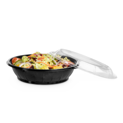 Salatschale aus rPET LIGHT rund & Deckel