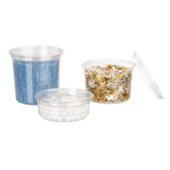 Runddose aus rPET CLASSIC & Deckel