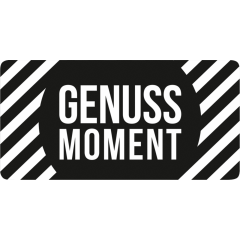 Motiv-Etikett, 45 &times; 90 mm, rechteckig, &laquo;Genussmoment&raquo;