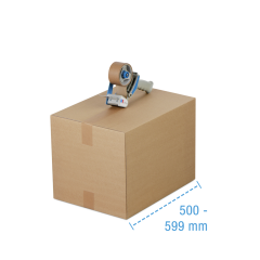 Faltschachtel 1- & 2-wellig, braun, 500 - 599 mm