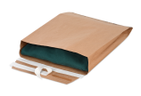 Papier-Versandtasche wiederverschließbar mit Seitenfalte