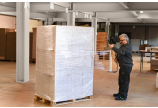 effizientes Stretchen von Palettenware ohne großen Kraftaufwand