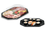 Servierplatte aus rPET, achteckig