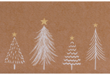 Motiv «Modern Christmas»: 2-farbiger Digitaldruck auf braunem Kraftkarton 