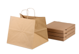 Tragetasche aus Kraftpapier mit gedrehter Kordel XXL