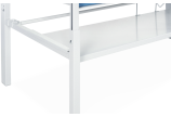 Optional: Ablageboden ECO (Art.-Nr. 770.710) für das Lagern von Verpackungs- und Verbrauchsmaterial am Packplatz