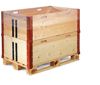 Seitenfaltensack für Palettenrahmen