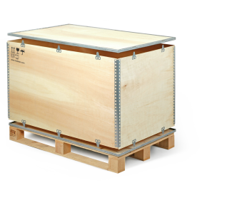 Paletten-Container aus Sperrholz