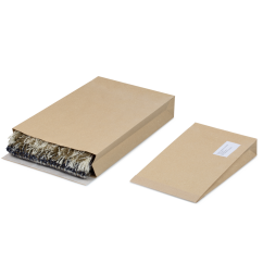 Graspapier-Versandtasche mit Blockboden