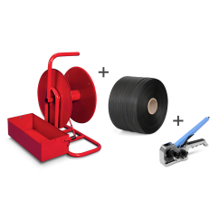 Umreifungsset PP-Kleinrolle + Verschlussgerät + Abroller