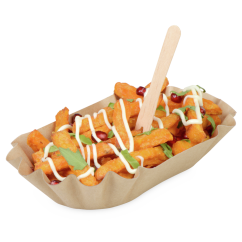 Pappschale braun unbeschichtet 