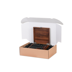 Geschenkschachtel mit Klappdeckel, innen weiß