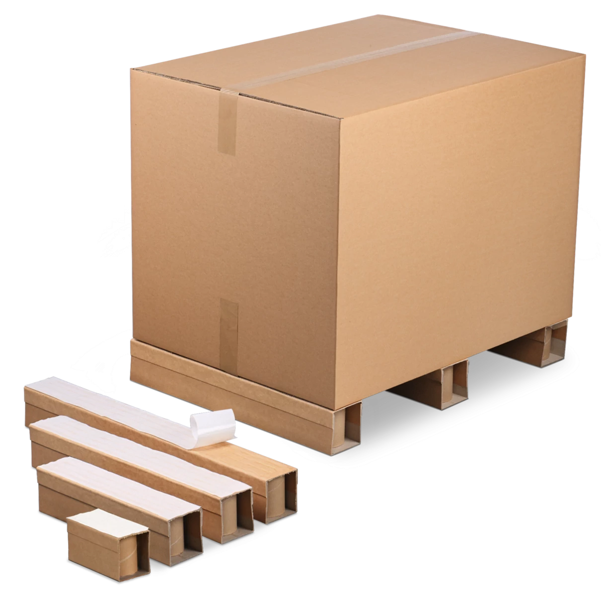 Palettenkufen selbstklebend aus Vollpappe