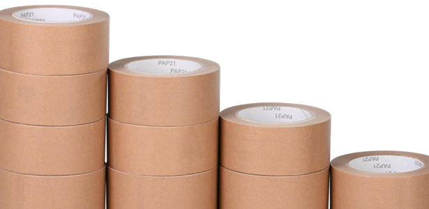 Gestapelte Rollen Papier-Packband