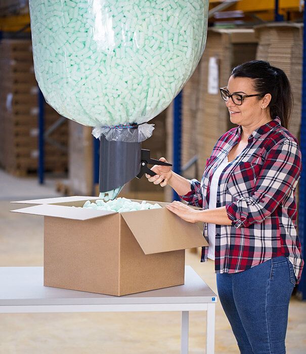 Grüne Verpackungschips