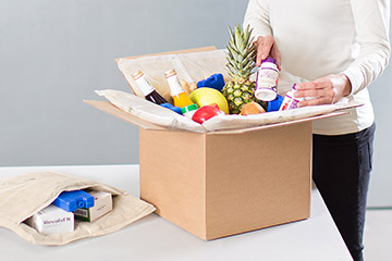 Ware in Thermoboxen für den sicheren Transport