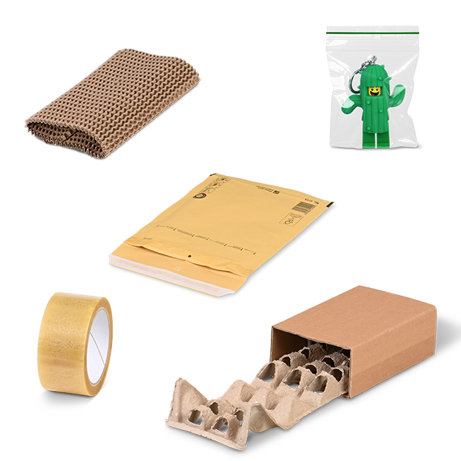 Verpackungen aus Recycling-Material