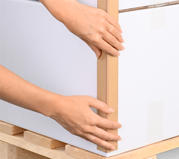 robuster Vollkarton Kantenschutz