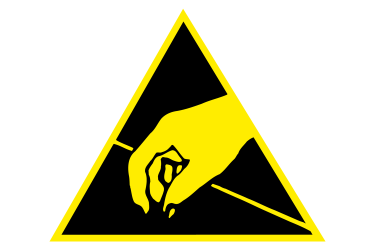 Das Symbol für ESD-Schutz
