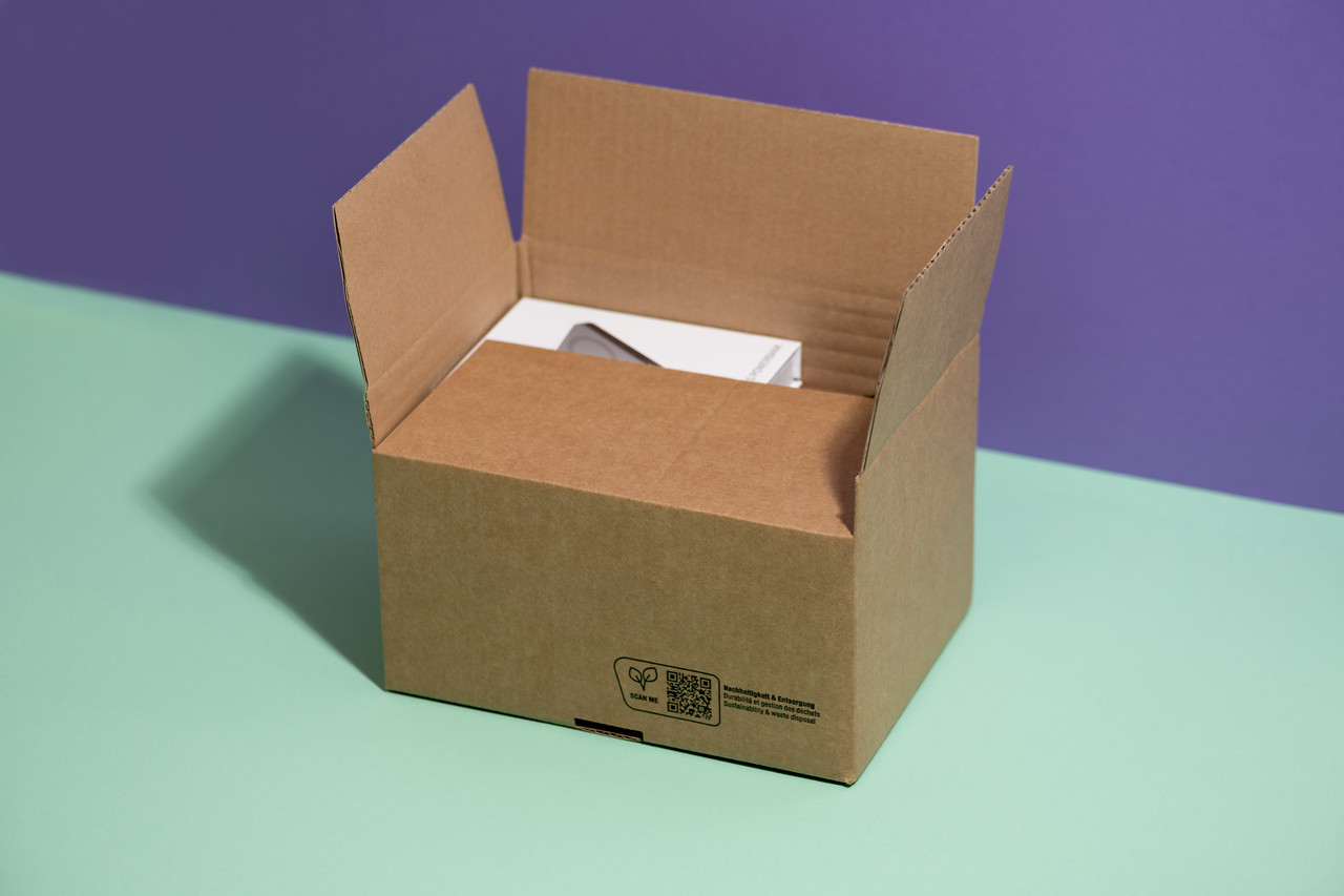 Carton avec fond automatique NIVEAU-BOX à hauteur variable