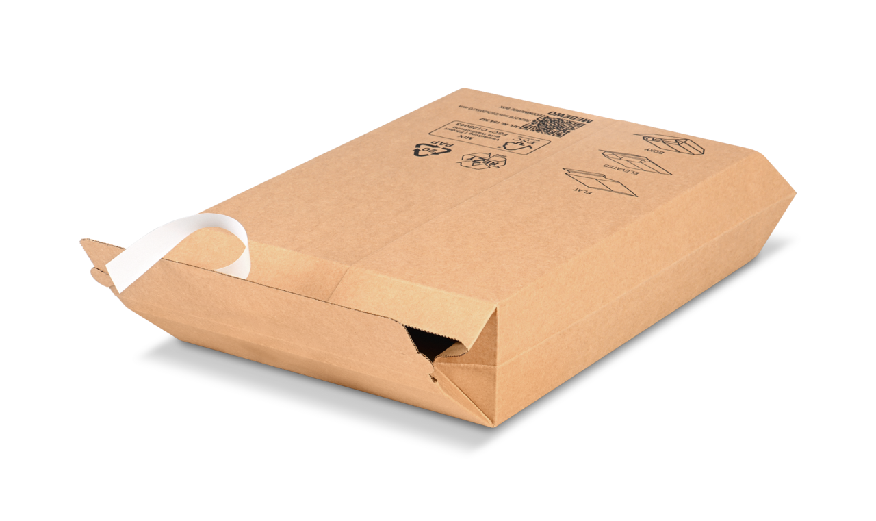 Boîte d'expédition E-COMMERCE avec fermeture adhésive