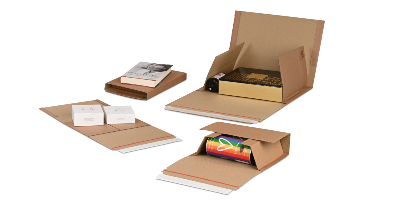 Emballage pour livres / étui croix en carton brun MECAWELL® STRONG
