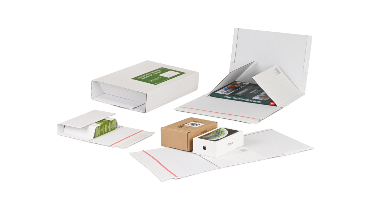 Emballage pour livres / étui croix  en carton blanc MECAWELL® STRONG