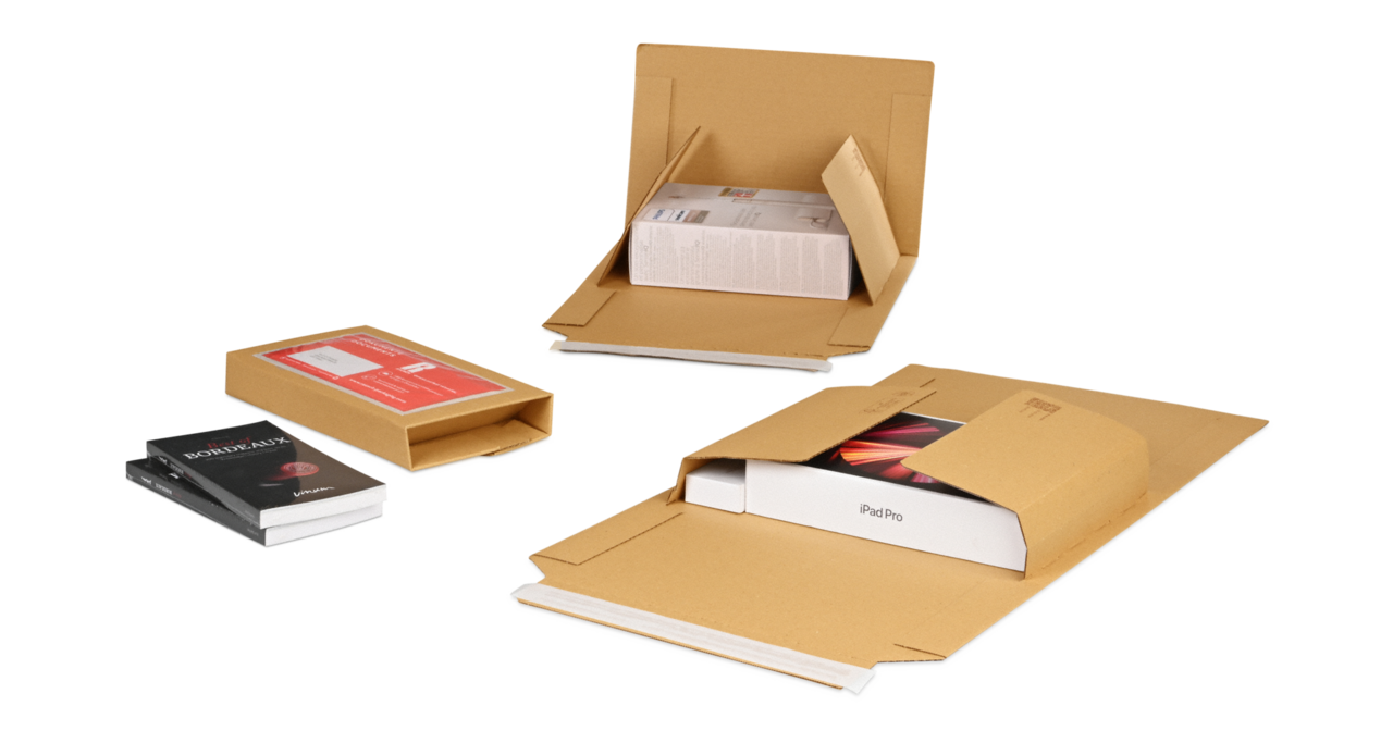 Emballage pour livres / étui croix MECAWELL® ECONOMY en carton