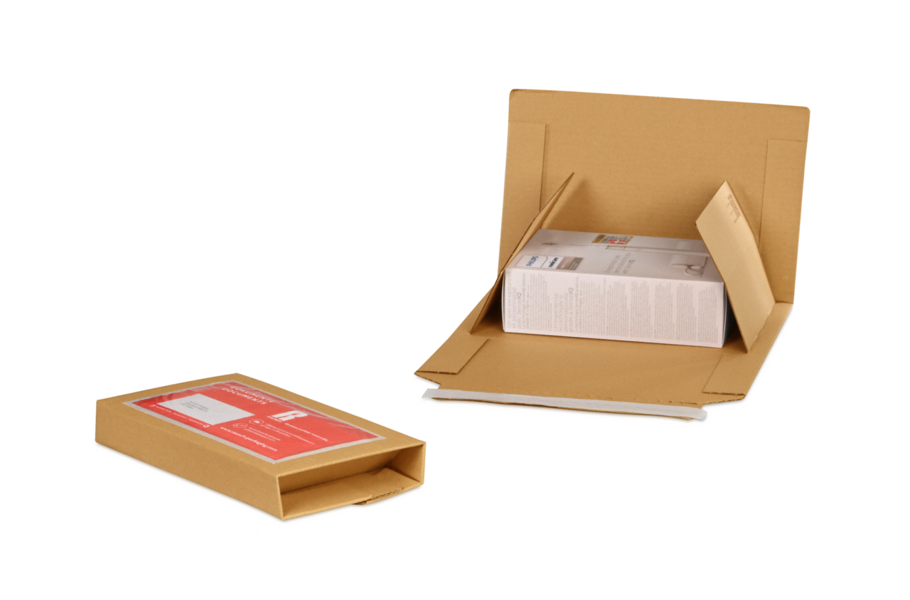 Emballage pour livres / étui croix MECAWELL® ECONOMY en carton