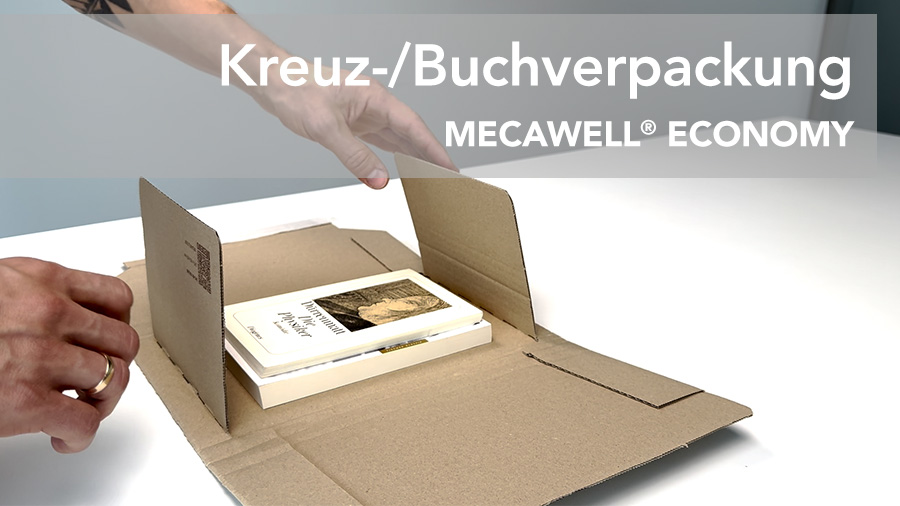 Emballage pour livres / étui croix MECAWELL® ECONOMY en carton