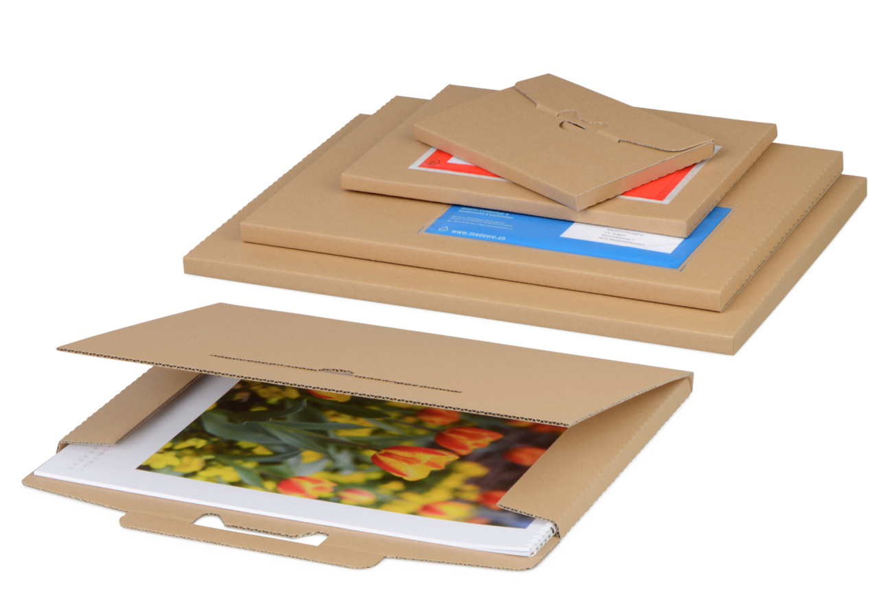 Emballage pour produits plats et calendriers brun