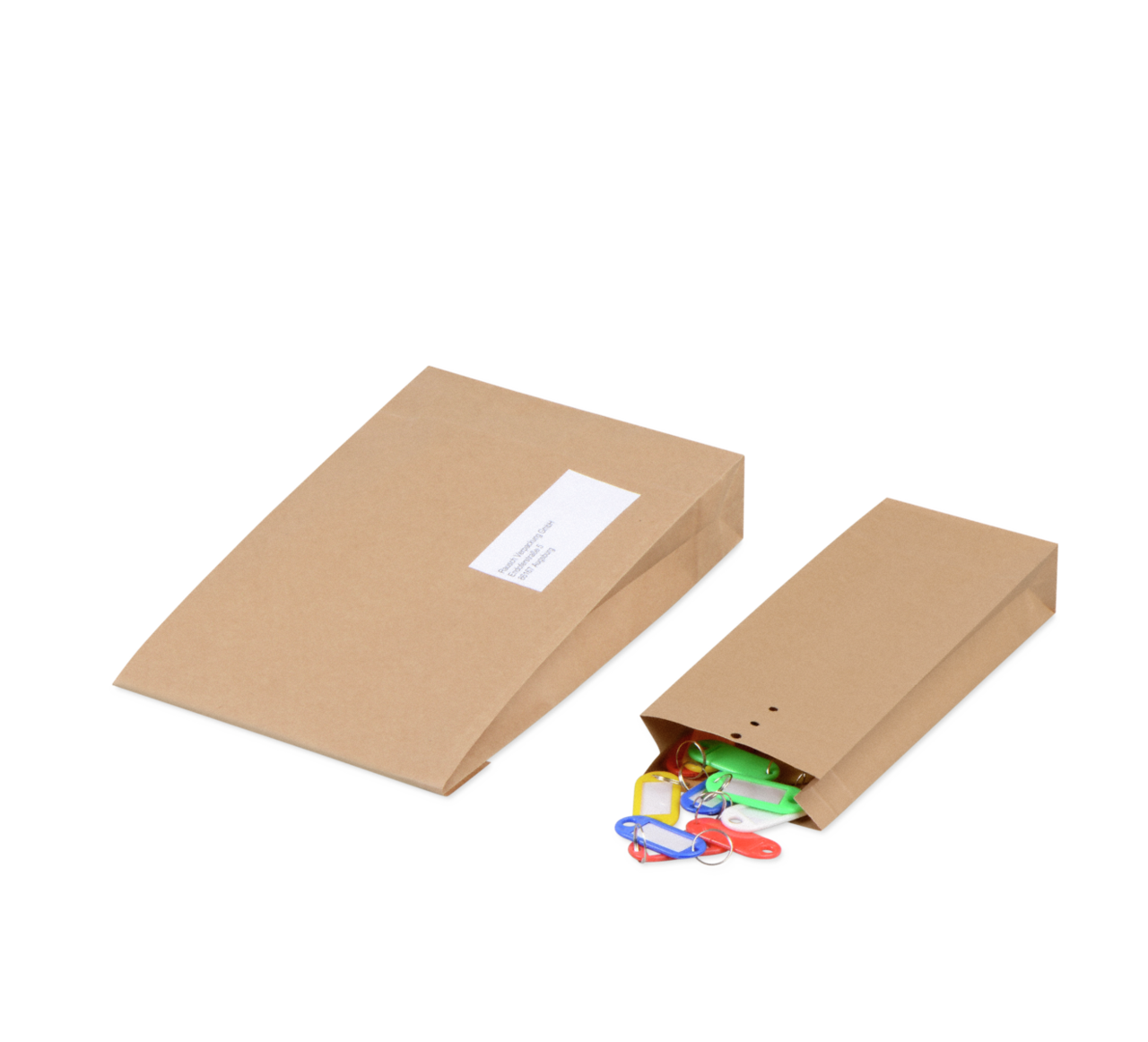 Sachet pour échantillons avec fermeture tête ronde