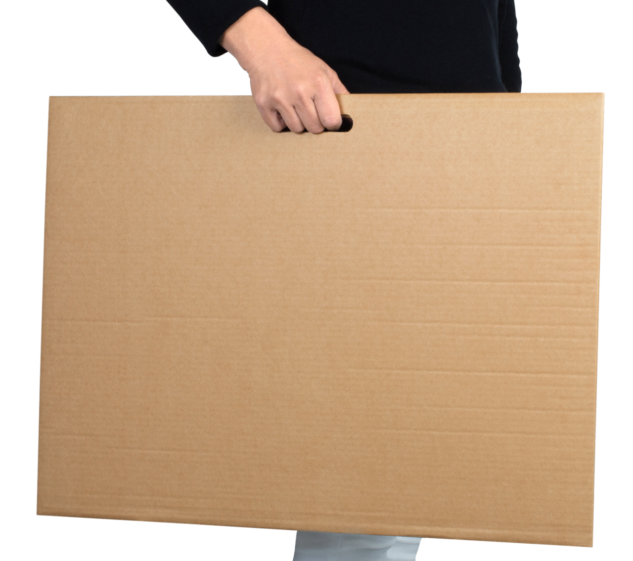 Pochette d'expédition carton micro-ondulé remplissage transversal