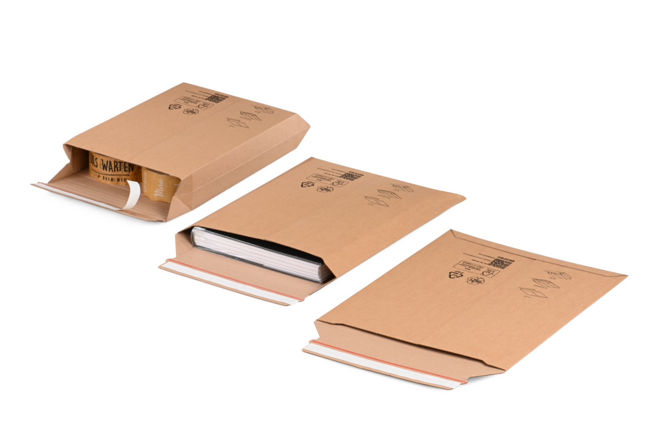 Pochette d'expédition carton e-commerce hauteur variable